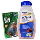 Tablas de antácidos de ultra fuerza - Carbonato de calcio 1000mg - 71 Tabletas Chewable surtido de bayas y volúmenes vitales Consejos de tarjeta Bundle