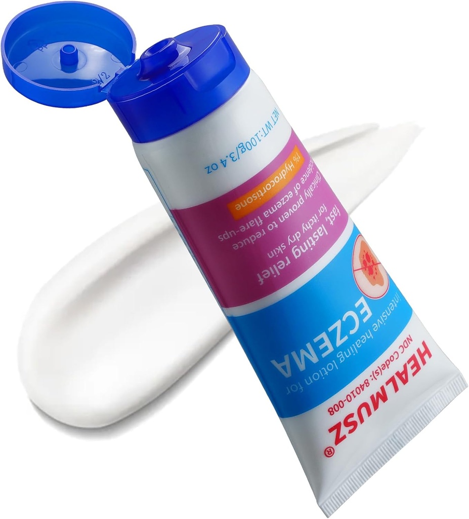 HEALMUSZ Eczema Treatment Cream with 1% Hydrocortisone and 0.5% Nifedipine 3.40 Ounce Eczema Therapy.Upgrade, Exclusive Sale