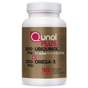 Qunol Plus Ubiquinol Coq10 200mg con Omega 3 250mg Extra Strength Antioxidant (Bovine Version), 90 Conde