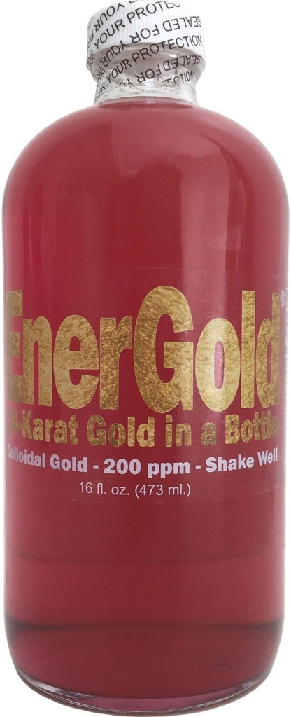 EnerGold® 99.99%-Pure Ultraconcentrado 200-ppm Ruby-Red Colloidal Oro. Desviar radiación " EMFs, Reparar ADN, Regenerar Pineal Gland, Rejuvenecer Todos los Tissues del Cuerpo, Energizar su Aura,...