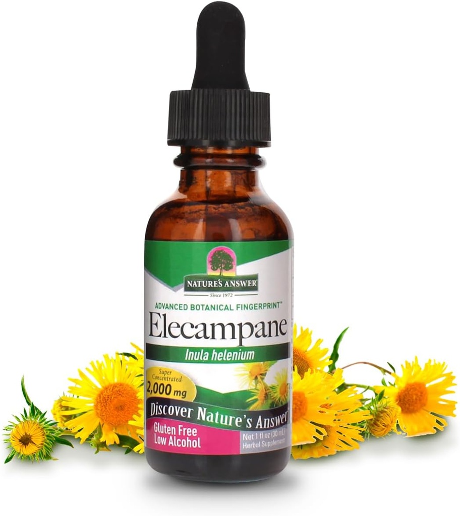 Respuesta de la naturaleza Elecampane Root with Organic Alcohol, 1-Fluid Ounce