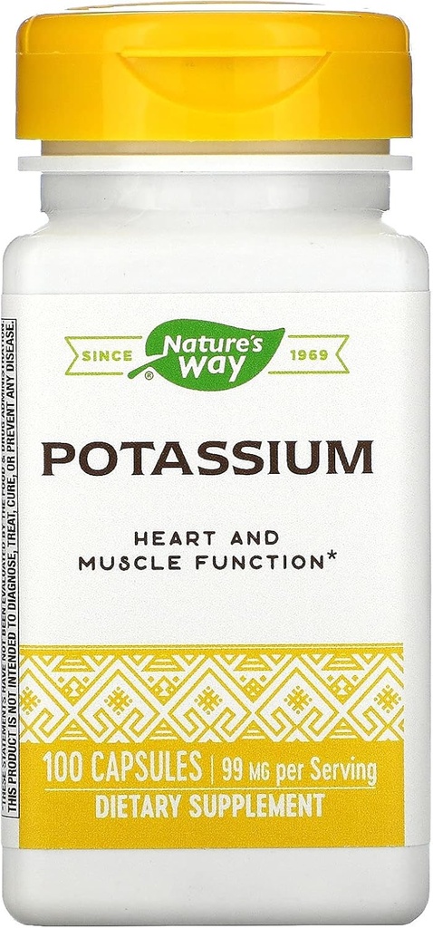 Complejo de Potasio de la Naturaleza, 100 caps