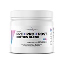 Livingood Daily Pre Pro Post Biotics Blend Powder, Digestive Health Supplement with Prebiotics from Organic Blue Agave Inulin, SBO Probiotics, Probiotics for Women &amp; Men, Non GMO, Vegan, 30 Servings