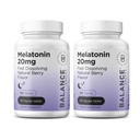 Melatonin 20mg Tablas rápidas de disuelve - Alta potencia, Actuación rápida, Asistencia natural para el sueño - Ayudas para el sueño para adultos - Fórmula libre de drogas - 120 pastillas para dormir - Pack de 2
