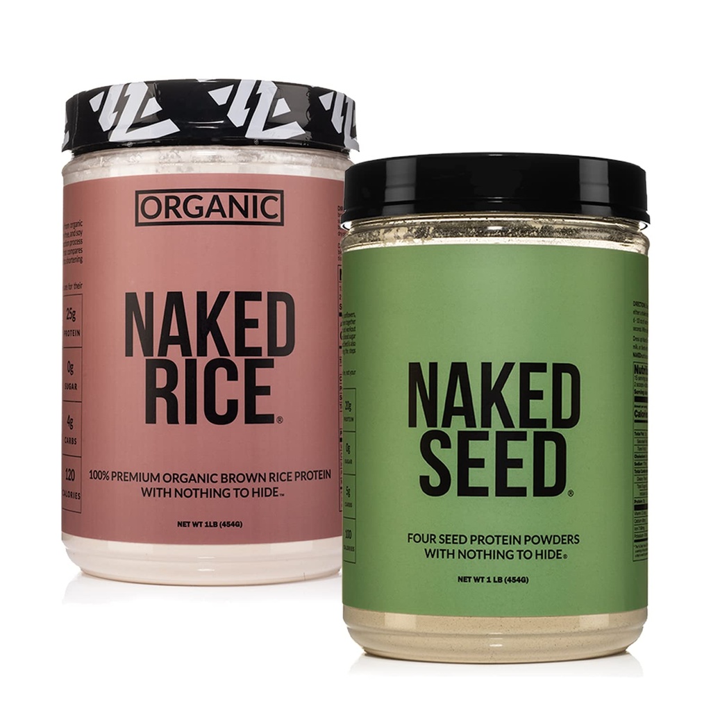 NAKED Vegan Protein Bundle Seed y 1LB Rice