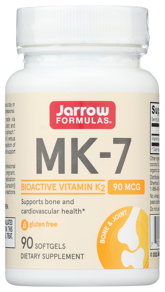 Jarrow Fórmulas MK-7, 90 mcg, 90 Softgels