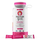 Chica Orgánica de Polvo Orgánica, Kit de Inicio, Suplemento de Fibra Prebiótica y Probióticos para Mujeres, 15 Embalajes Individuales & Botella, Desarrollado, 15 Servimientos
