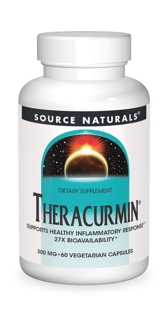Fuente Naturals Theracurmin, Supports Healthy Inflammatory Response*, 300 mg - 60 cápsulas vegetarianas
