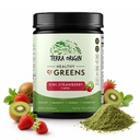 TERRA ORIGIN Greens Powder Blend ← Superfoods, Probiotics, Enzymes, Spirulina  durable for Immune " Digestive Gut Health Support  durable Energy " Wellness Boost  durable 30 Servings (Kiwi Strawberry)