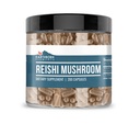Elementos tercos Reishi Mushroom 200 Capsules, Puro ' Undiluted, No Additives
