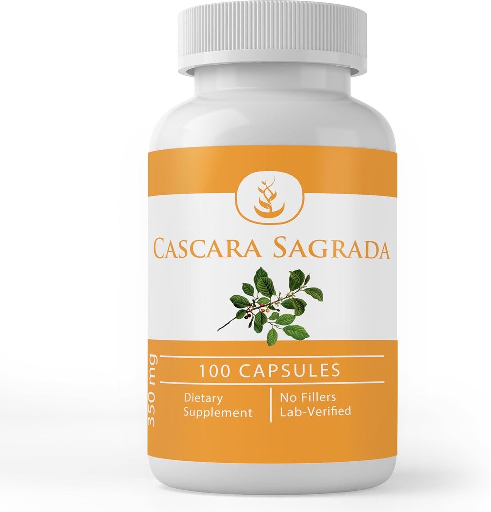 Ingredientes originales puros Cascara Sagrada Extracto (100 cápsulas) Siempre puro, sin artillería