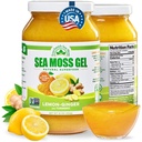 Wildcrafted Irish Sea Moss Gel Silencioso Hecho en EE.UU. rica en vitaminas " Minerales Silencio Sea Moss Gel Raw ← Suplemento Nutricional Silencio Lemon Ginger (16 oz)