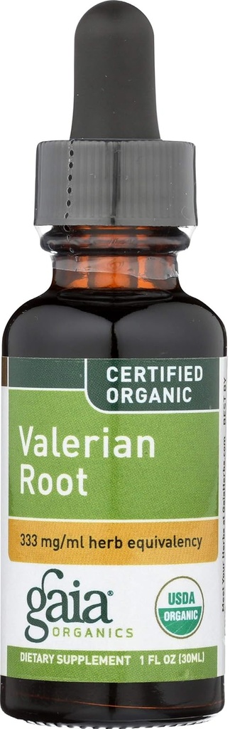 Gaia Herbs Extracto Orgánica de la raíz de Valeria, 1 Fz