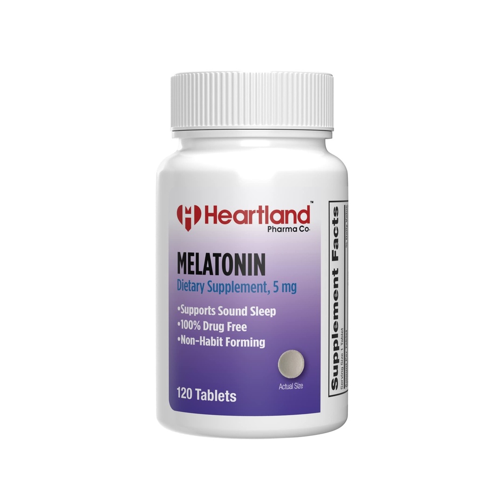 Melatonin 5mg ¦ Sleep Aid Pills ¦ Natural Sleep Support ← 100% Drug Free Sleep Aid Supplement ← Non-Habit Forming Silencio USA Manufactured Ø 120 Count