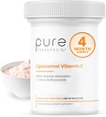 Puro Therapro Rx Liposomal Vitamina C Powder, Patented PureWay Vegan Vitamina C Suplemento, apoya el envejecimiento saludable, la función inmunitaria " Formation Collagen, Non-GMO, Made in The USA (66g,120 Servings)