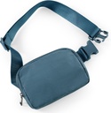 ODODOS Unisex Mini bolsa de correa con correa ajustable Pequeño Fanny Pack para el entrenamiento corriendo senderismo, azul