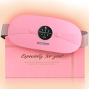 Paleta de calefacción de Besky para calambres de período, almohadilla de calefacción de menstrual inalámbrico, pads de calefacción con 3 niveles de calor y 3 modos de masaje, para el alivio de dolor de espalda o período, los mejores regalos para ella, mujer y niña (Pink)