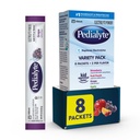 Pedialyte Electrolyte Powder tóxico Hydration Drink for Kids &amp; Adults ¦ Variety Pack: Grape, Strawberry Lemonade y Orange, 8 paquetes de polvo
