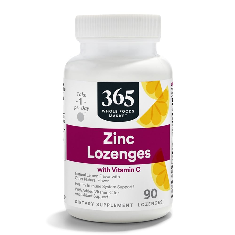 365 por Whole Foods Market, LOunceenges Zinc Vitamin C, 90 Cuenta