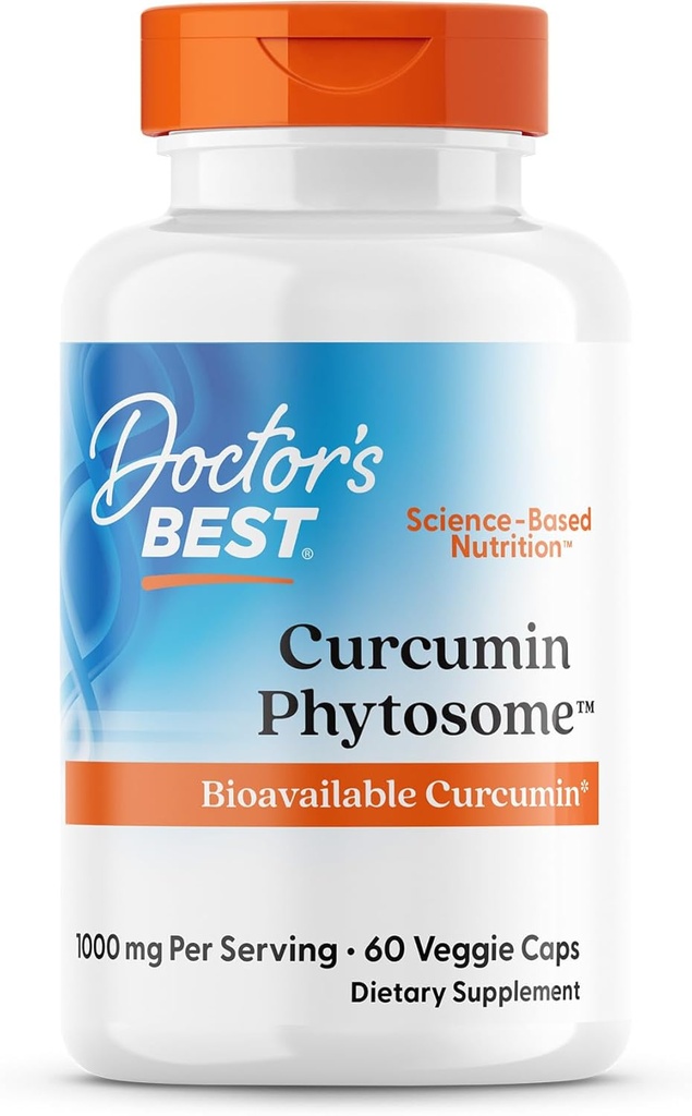 Médicos Mejor Fitosome de Curcumina, Curcumina Biodisponible, No GMO, Sin gluten, Soy Libre, Veggie 60 Caps