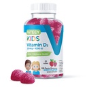 Viteey Vitamina D3 Niño Gummies 25mcg 1000 UI - Bone Health, Immune Health, Joint Muscle Support - Vegetarian, Gelatin Free, Gluten Free, GMO Free - Tasty Chewable Berry Flavored