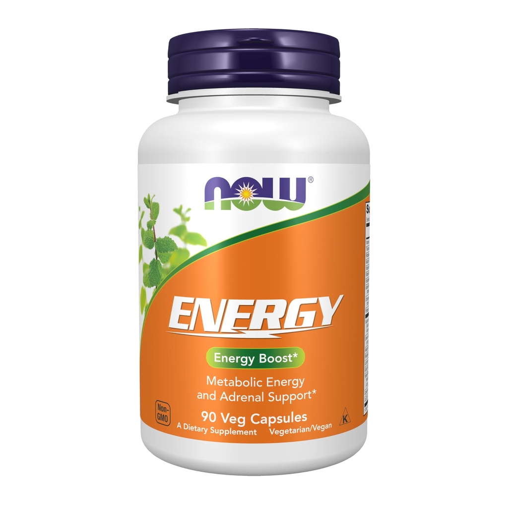 AHORA Suplementos alimenticios, Suplemento dietético energético (incluye vitaminas B, té verde, panax Ginseng y Rhodiola), 90 cápsulas