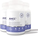 AHCC Supplement - Maximum Strength - Natural Immune Support Extract - Maintains Natural Killer Cell Activity - 20+ Human Research Studies - 60 Veggie Capsules (3 Pack)
