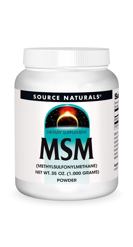 Fuente Naturals MSM (Methylsulfonylmethane) Net WT 35 Ounce (1,000 Grams) - Powder