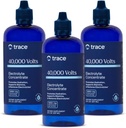 Trace Minerals 40,000 Volts - Concentrate Supplement Drops for Electrolyte Support - Support Muscle Health & Vitality - Bebida de entrenamiento para la hidratación de la ayuda - 8 fl oz (Pack of 3) (144 Servimientos)