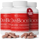 OxyBoost Nitric Oxide Supplement for Men &amp; Women - Supports Circulation, Heart Health, Energy, Mental Clarity & Blood Flow - Natural Formula with Vinitrox - 180 Capsules (Pack of 3)