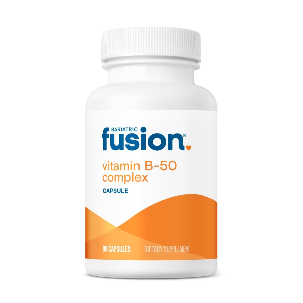 Fusión Bariatrica Vitamina B-50 Complejo ← Vegan B Complejo Vitaminas para Mujeres y Hombres TENIDO Fácil de Tragar Vitamina B Complejo Cápsula Anterior 8 B Vitaminas Incluyendo Vitamina B12