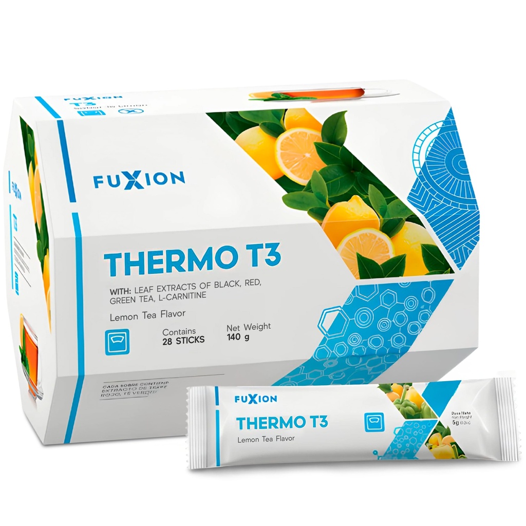 FuXion ¦ Thermo T3 Weight Pérdida T3 Tea ¦ Blend of 3 Teas Silencio L-Carnitine ← Slim Tea for Lose Weight Fast Women and Man