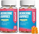 2 Pack Berberine Gummies -1200mg Berberine Suplemento con Ceylon Canela para Metabolismo y Apoyo Energético, Vegan Gelatin-Free-120 Conde