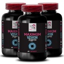 Soporte de ojos - EYE VISION SUPPLEMENT - La claridad de lentes, Afilador de enfoque, escenas brillantes, Afilado de ojos, vista cristalina, impulso visual, apoyo de enfoque, visión más clara, ventaja focal 3 Botella 180 Caps