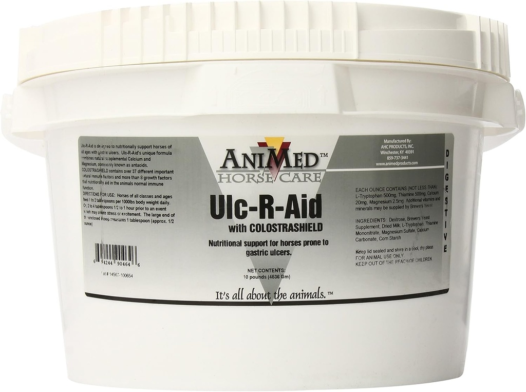 Suplemento Nutricional AniMed Ulc-R-Aid para Caballos, 10 libras