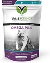 VetriScience Extra Strength Healthy Skin & Coat Chews, Omega Plus Suplemento para perros, con Omega equilibrado 3, 6, 9, Fish Oil y Biotin, Skin Health, Coat Growth and Shine, Duck, 40 Cuenta
