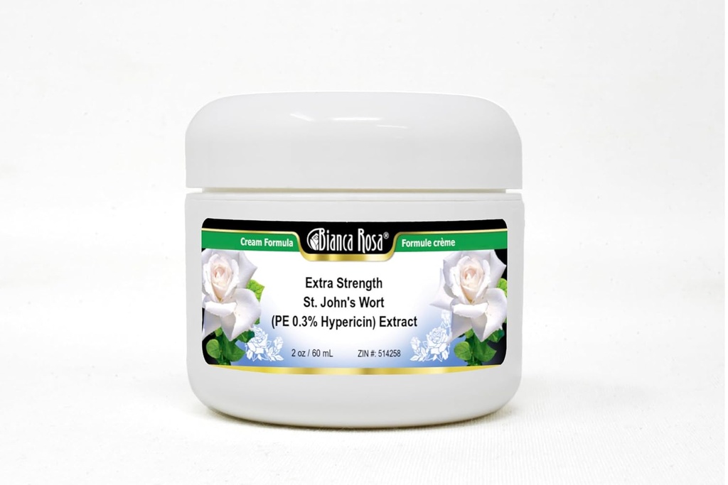 Bianca Rosa Extra Strength St. John's Wort (PE 0,3% Hypericin) Extracto Crema (2 oz, ZIN: 514258) - 2 Pack