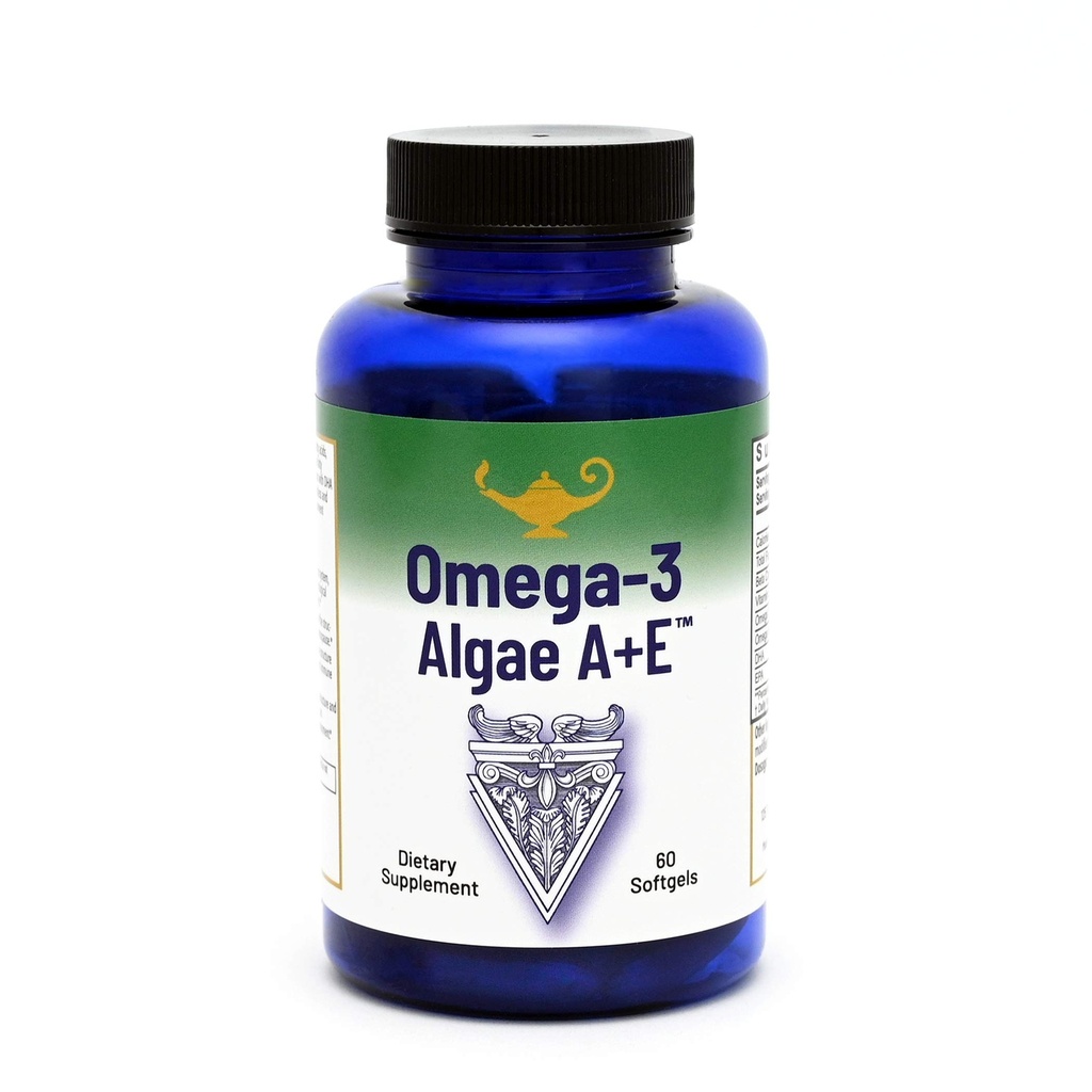 RnA ReSet Omega-3 Algae A+E – DHA de base vegetal &amp; EPA con vitaminas A y E, Fish Oil Alternative (60 Softgels)