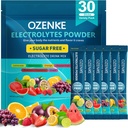 Electrolytes Packets de polvo, 30 Sticks Hydration Packets Sugar Gratis, Electrolyte Drink Mix Travel Electrolyte Packets para la hidratación rápida, 6 Sabores