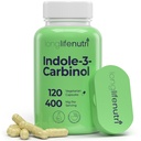 LongLifeNutri Indole-3-Carbinol 400mg - 120 Vegeterian Capsules, Suministro de 4 meses, Suplemento Orgánico para Equilibrio de Hormonas " Salud Celular, Pruebas de laboratorio, Hecho en EE.UU.