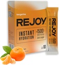 Rejoy – Electrolyte Powder Packets, 10 Sticks – Hydration Drink Mix Supplement – Sugar Free, Keto y Paleo Friendly, Vegan, Non-GMO, Easy Open Single-Serving Stick (Tangerine)