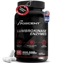 Lumbrokinase Suplemento 40mg (60 cápsulas) - Maximum Activity-800,000 UI - Pure Lumbrokinase Enzymes enzimas digestivas, Better Than serrapeptase Nattokinase Suplemento, Lab Tested, Non GMO