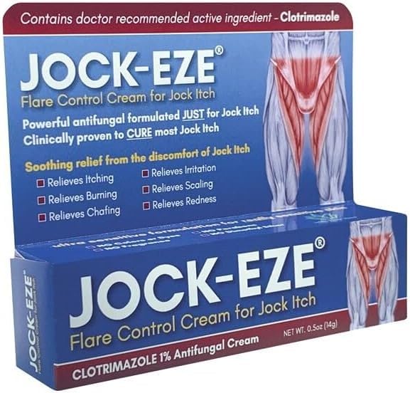 JOCKEZE Flare Control Cream (0.5oz) Sólo para Jock Itch