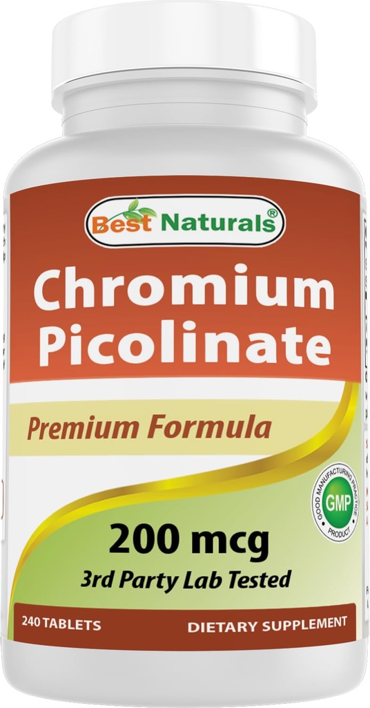 Mejores Naturales Chromium Picolinate Tablet, 200 mcg, 240 Conde