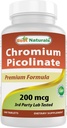 Mejores Naturales Chromium Picolinate Tablet, 200 mcg, 240 Conde