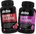 Kidney Liver Cleanse Detox Support Suplemento - Ayuda Reparar los riñones, la vesícula biliar, control de la vejiga & salud de la tractrina urinaria - Herbal Cranberry Capsules & Natural Milk Thistle Dandelion Suplementos