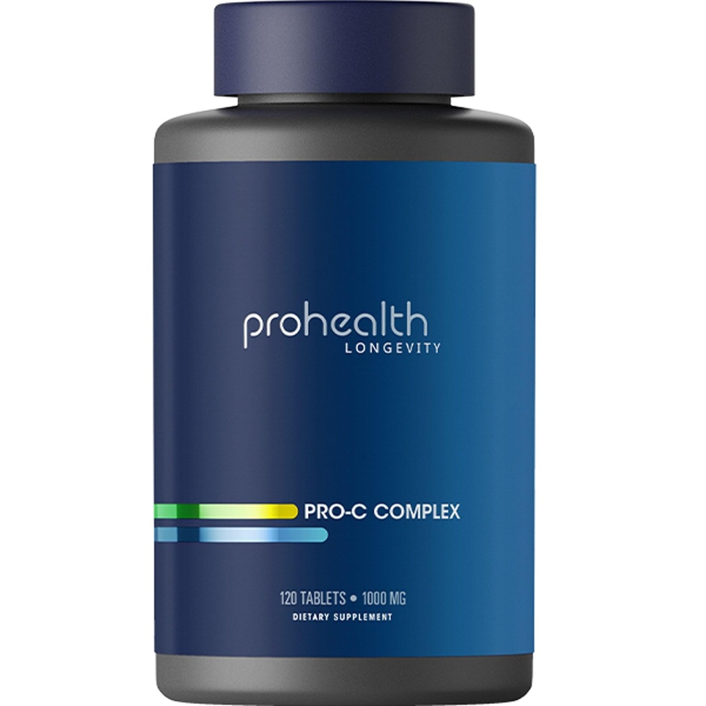 ProHealth Pro-C ComplexTM (1000 mg, 120 Tablets) (Vitamin C con Bioflavonoides, Acerola, Rose HIPS y Rutin)