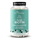 Biotina 5000 mcg Peluquería bobinas Suplemento – Crecimiento del cabello de alta potencia Vitaminas para hombres de mujeres – Proporcionar un apoyo poderoso para el cabello saludable, uñas más fuertes y la piel de la guanición – 120 cápsulas suaves veganos
