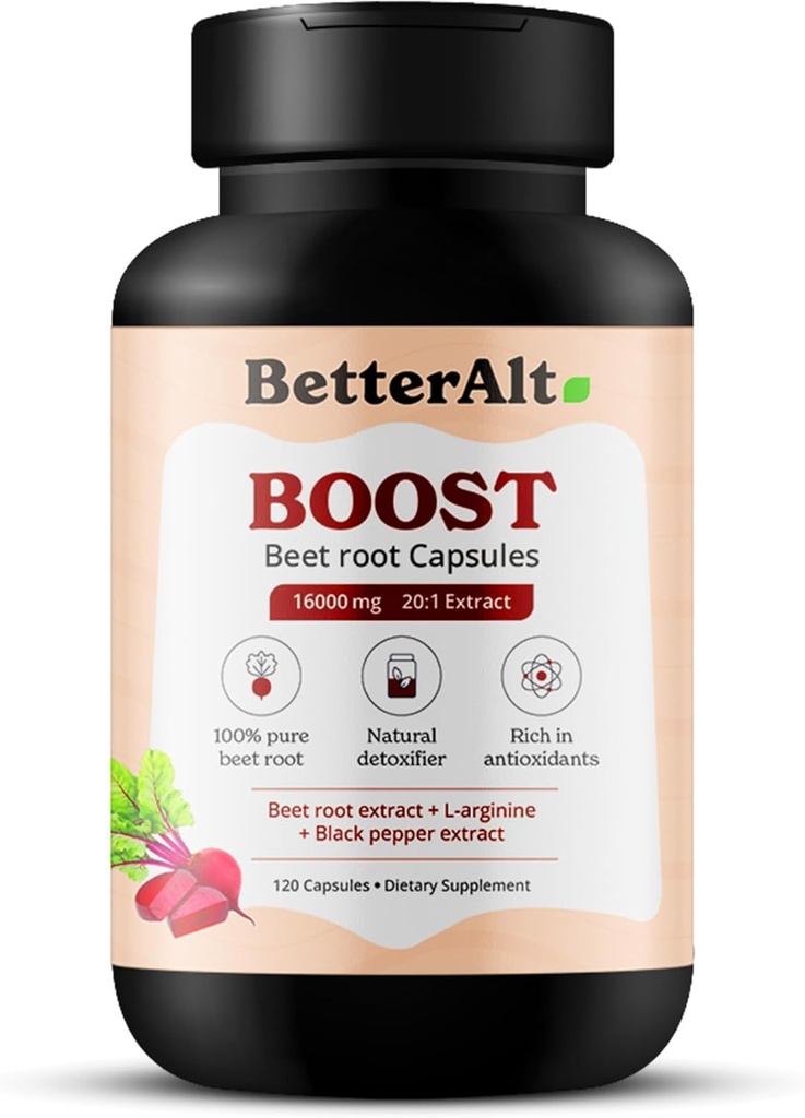 Beet Root Powder Capsules (120 cápsulas)