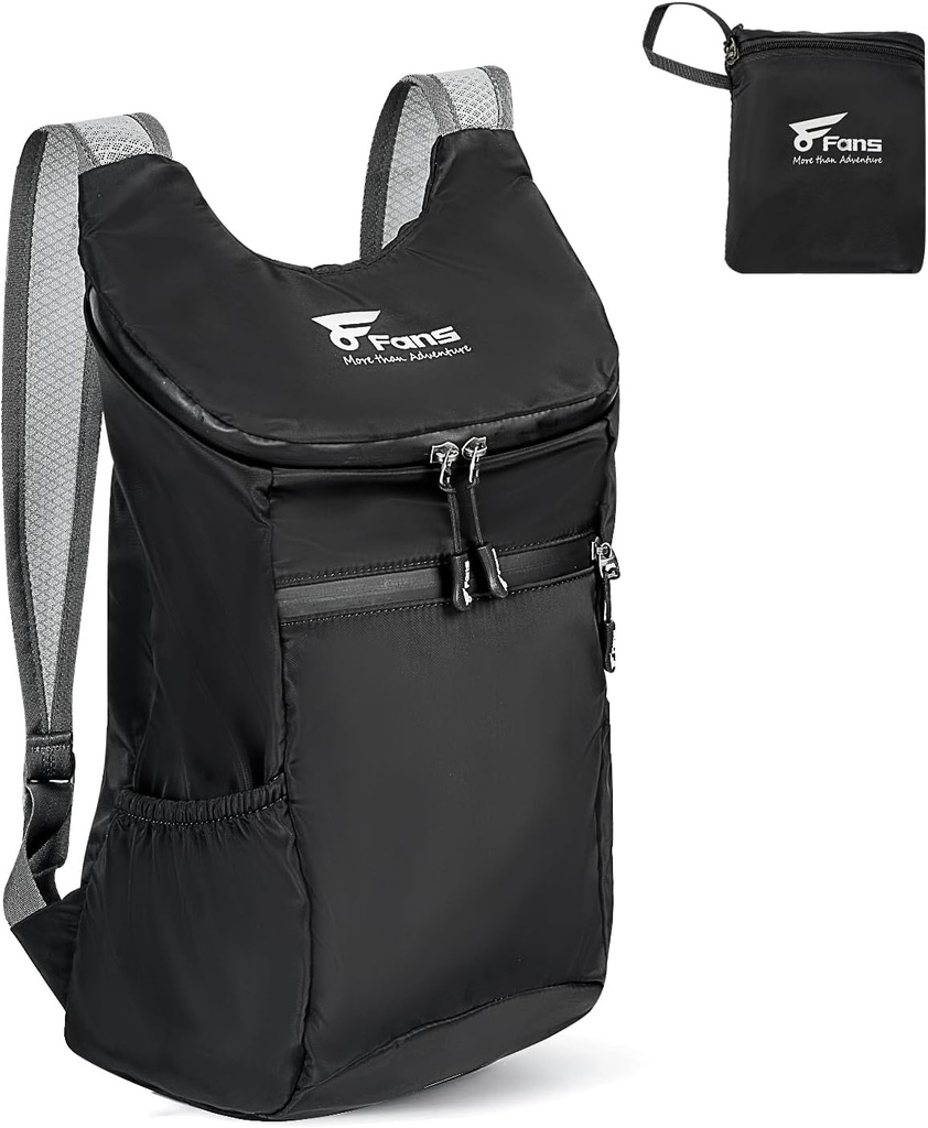 8 ventiladores 12L/20L Mochila de senderismo, impermeable viaje Daypack-Lightweight Back Pack Outdoor Foldable Rucksack (12L)